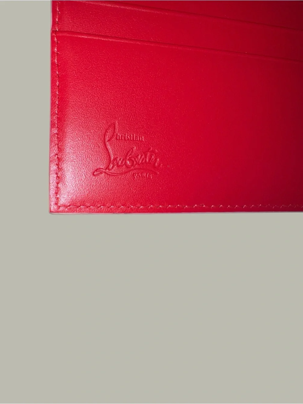 Christian Louboutin Groovy Money Clip Leather Wallet New